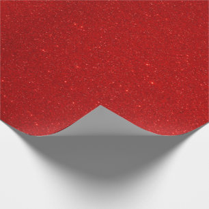 Valentine Collection Plain Red Glitter Wrapping Paper