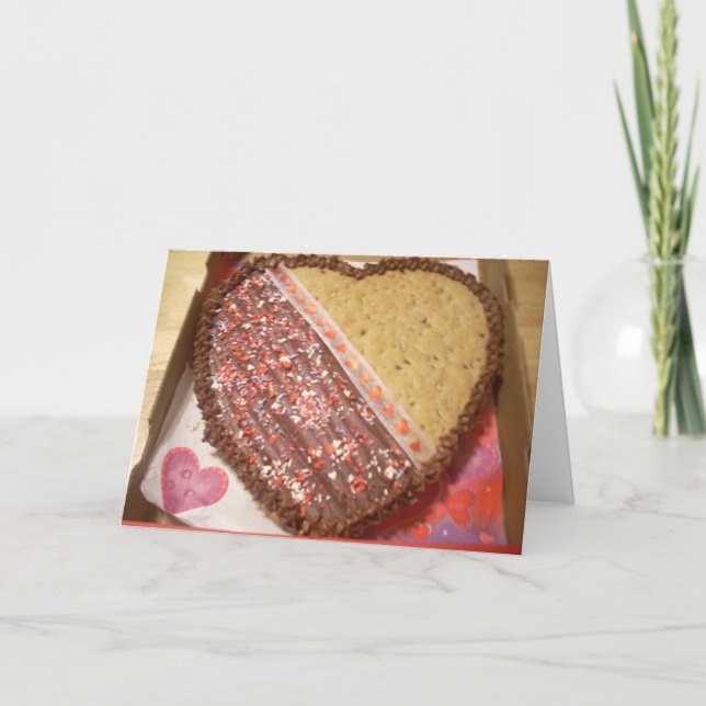 Valentine Cookie Two Holiday Card (Front)