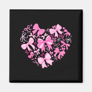 Valentine Coquette Nk Bow Heart Women Girls Kids Magnet