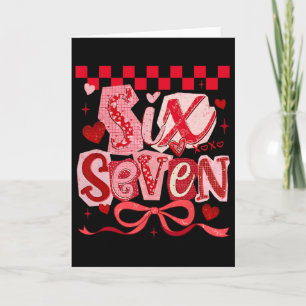 Valentine Coquette Six Seven Bow 6 7 Meme Women Gi Card
