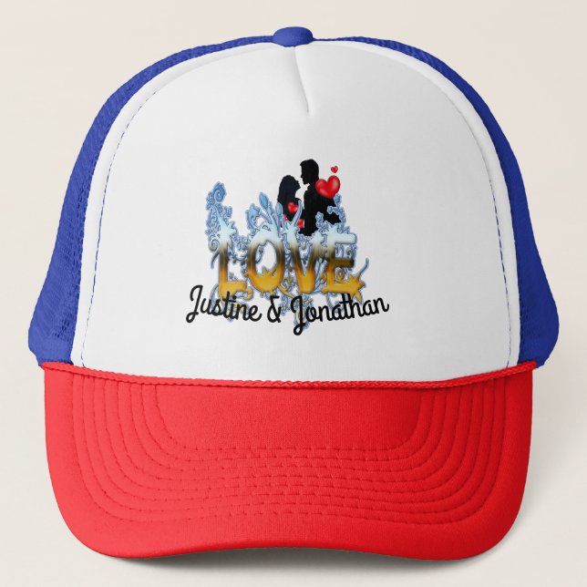 Valentine-couple-celebration Trucker Hat (Front)