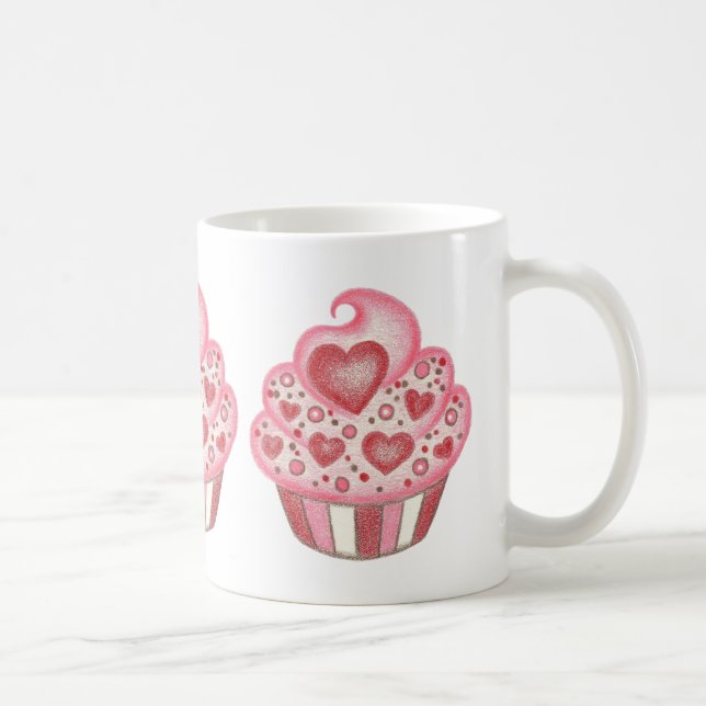 Valentine Cupcake Coffee Mug (Right)