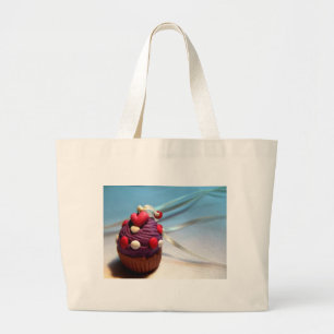 Valentine Cupcake Large Tote Bag