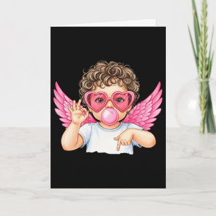 Valentine Cupid Blowing Bubble Six Seven 67 Meme G Card