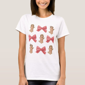 Valentine Cupid Coquette Pink T-Shirt