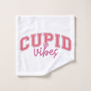 Valentine Cupid Vibes Wash Cloth