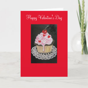 Valentine Cupkake, greeting Card