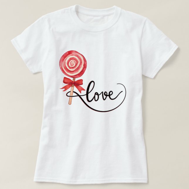 Valentine cute sweet love gift T-Shirt (Design Front)