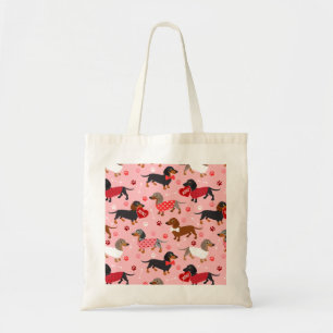 Valentine Dachshund Tote Bag