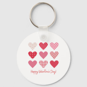 Valentine Day 2023 Sweet Red Hearts  Key Ring