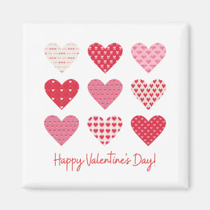 Valentine Day 2023 Sweet Red Hearts Magnet