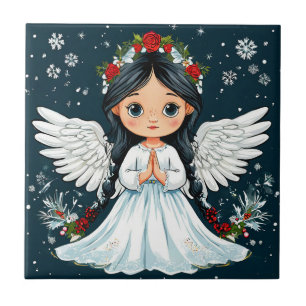 Valentine day angel tile