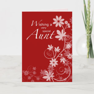 Valentine Day Aunt Holiday Card