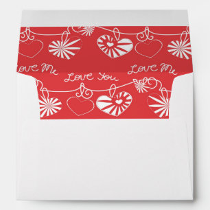 Valentine Day Background Envelope