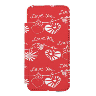 Valentine Day Background Incipio Watson™ iPhone 5 Wallet Case