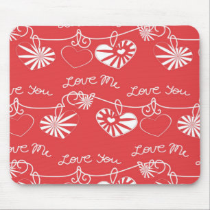 Valentine Day Background Mouse Mat