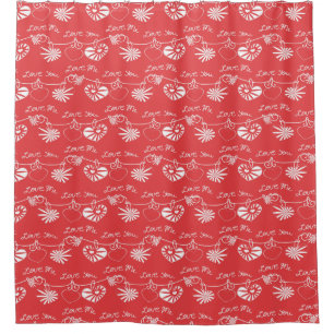 Valentine Day Background Shower Curtain