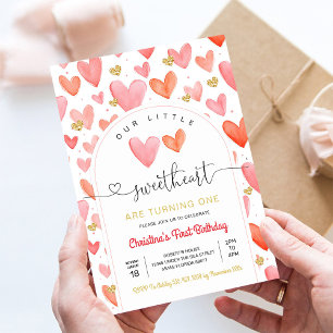 Valentine Day Birthday Invitation