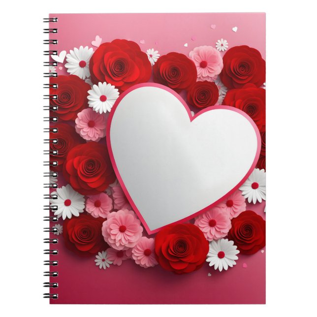 Valentine day design notebook (Front)