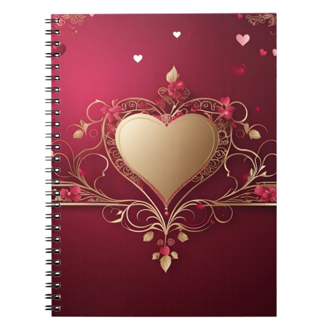 Valentine day design notebook (Front)
