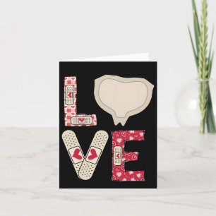 Valentine Day Medical Plaster Patch Funny Wound Ca Card