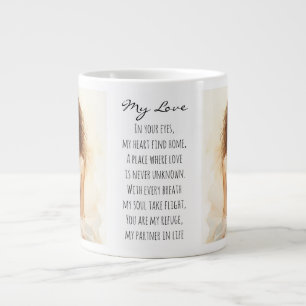 Valentine day, My Love, Beautiful women in love Gi Large Coffee Mug