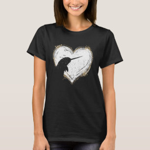 Valentine Day Narwhal Lover Marine Biology Ocean L T-Shirt
