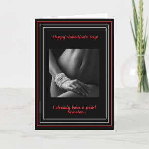 Valentine' Day: Pearl Necklace Holiday Card