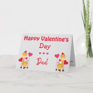 Valentine Day Safari for Dad Card