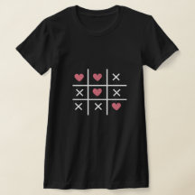 Valentine day tic tac toe hearts