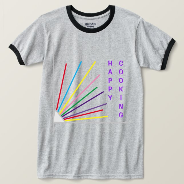 Valentine Day's Cook Grey T-Shirt (Design Front)