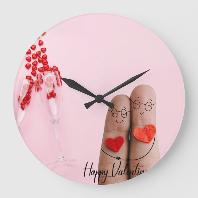 Valentine days foil holiday clock (Front)
