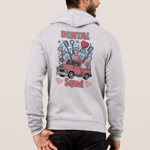Valentine Dental Squad Cute Tooth Team Hoodie