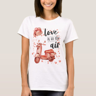 Valentine design: scooter and balloons T-Shirt