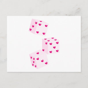 Valentine Dice Postcard