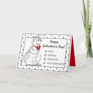 Valentine Dinosaur Love Card