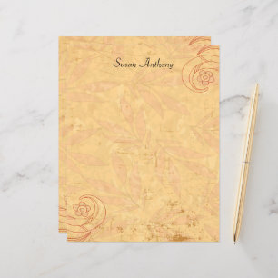 Valentine Distressed Abstract Floral Stationary