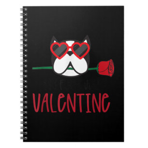 Valentine Dog Heart Love Valentines Day Love Notebook