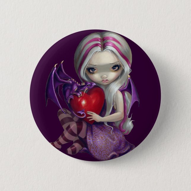 "Valentine Dragon" Button (Front)