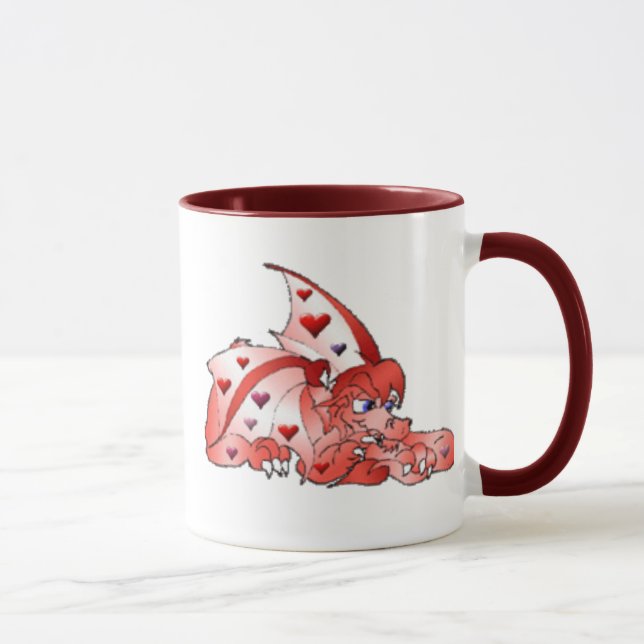 Valentine Dragon Mug (Right)