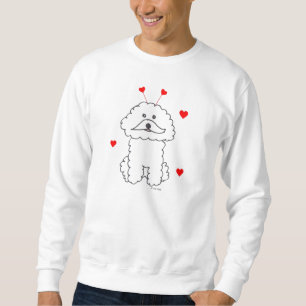 Valentine Ears Bichon Frise Sweat Shirt