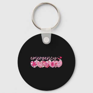 Valentine Emergency Department Nurse Hearts Er Rn Key Ring