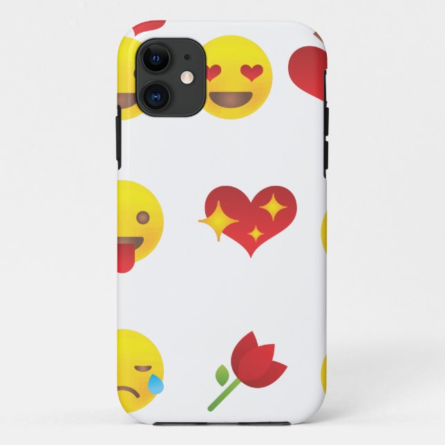 Valentine Emojis Case-Mate iPhone Case (Back)