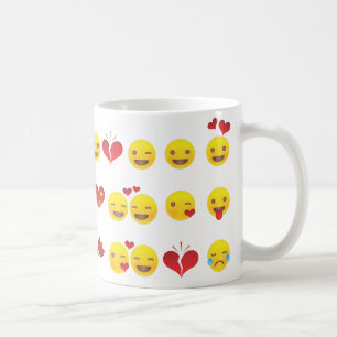 Valentine Emojis Coffee Mug