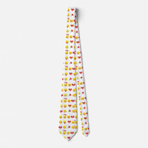 Valentine Emojis menswear mens necktie neck tie