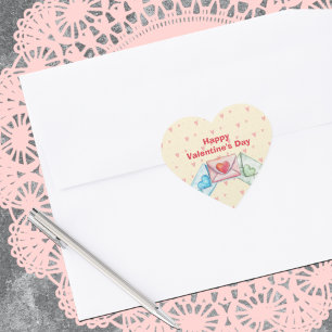 Valentine Envelope  Heart Sticker