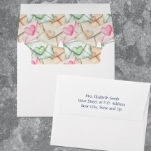 Valentine Envelopes and Hearts