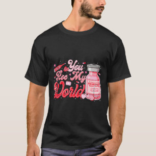 Valentine Er Ed Icu Nicu Rn Nurse You Roc My World T-Shirt