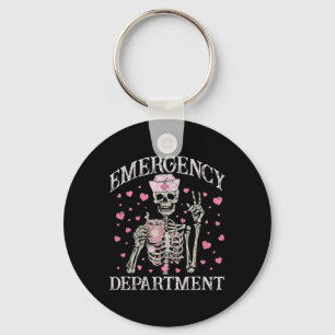 Valentine Er Nurse Emergency Department Room Skele Key Ring