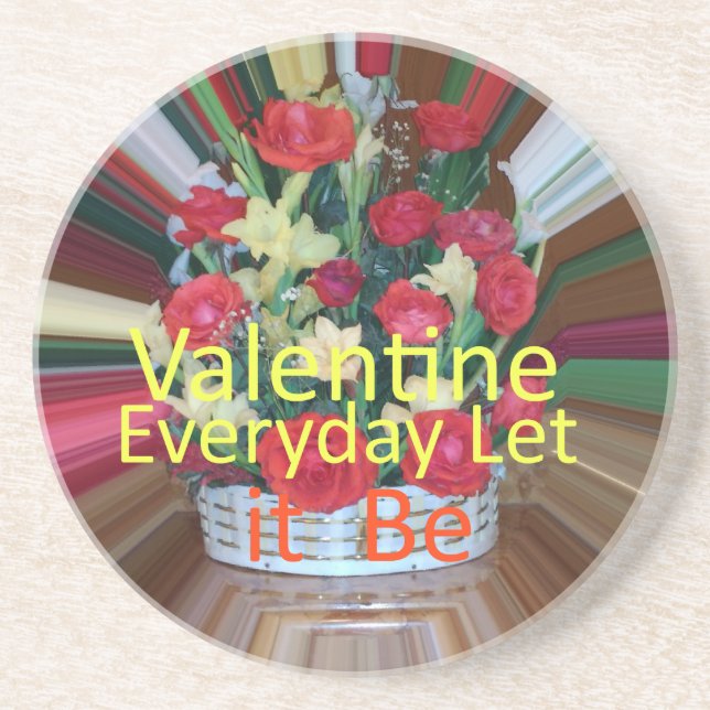 Valentine Everyday Share the Love Coaster (Front)
